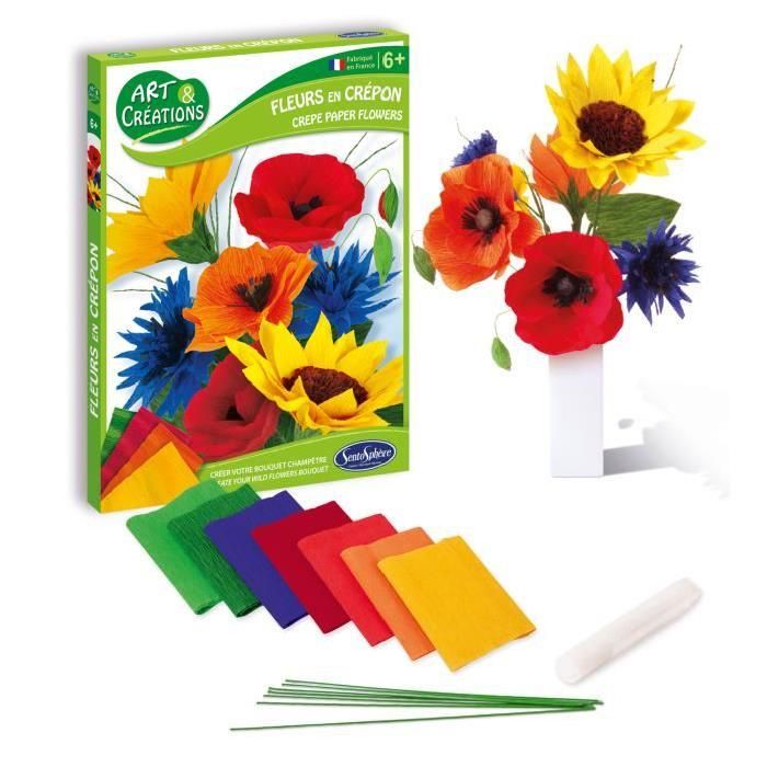 SentoSphere, Комплект за декорация, Букет горски цветя от креп хартия