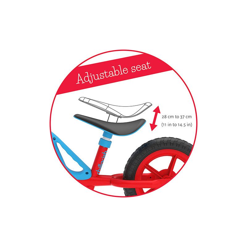 Колело за баланс, Charlie, 10 инча, червено