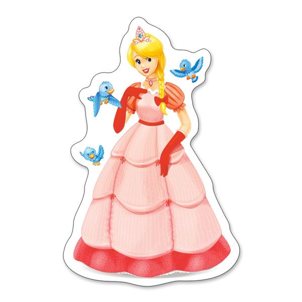 Красиви принцеси, пъзел с 4, 5, 6 и 7 части