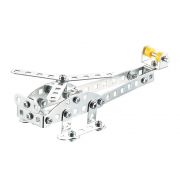 Метален конструктор, Silver, Превозни средства, Хеликоптер, 77 части