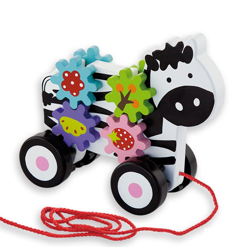 Andreu toys, Зебра със зъбни колела за дърпане