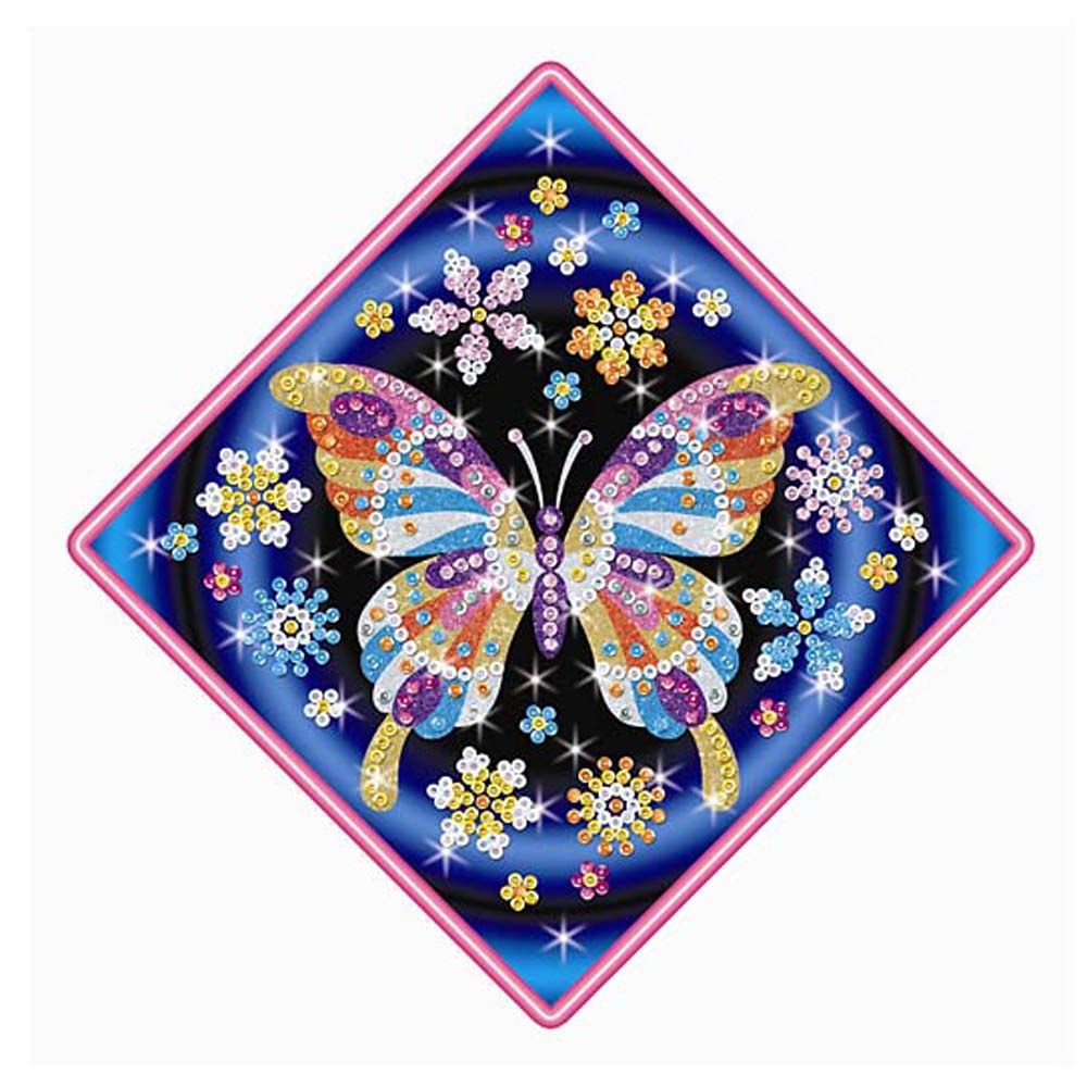 Изкуство с пайети и блестящ пясък, Пеперуда