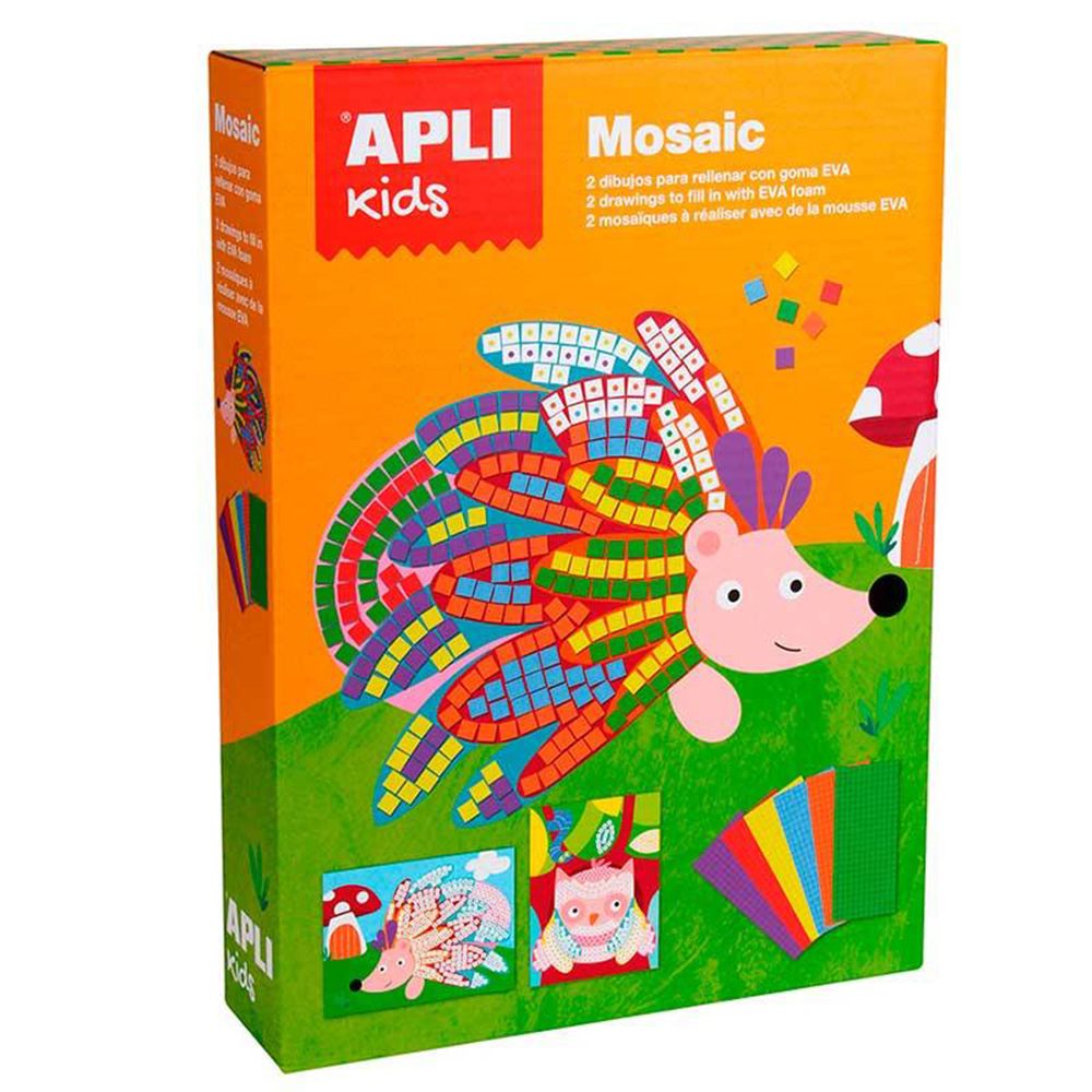 Apli kids, Мозайка с меки елементи, 2 картини, Животни
