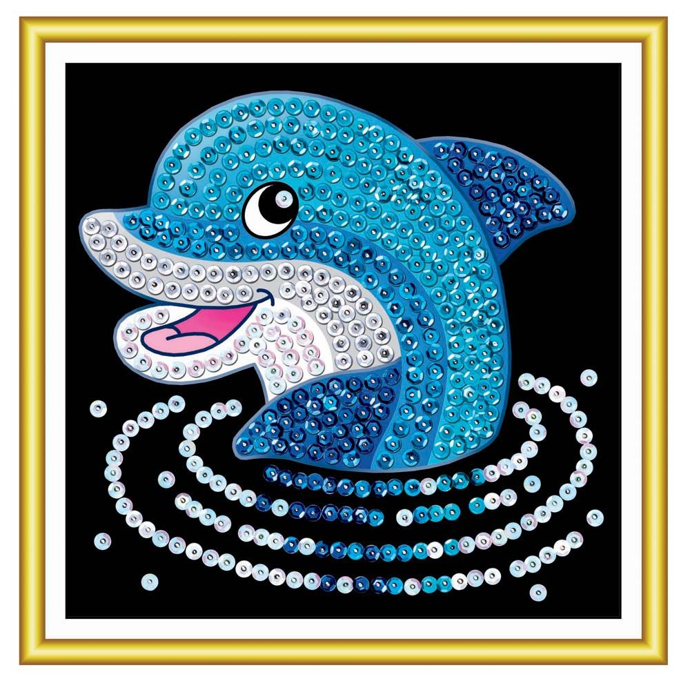 Изкуство с пайети за 60 миннути, Делфин