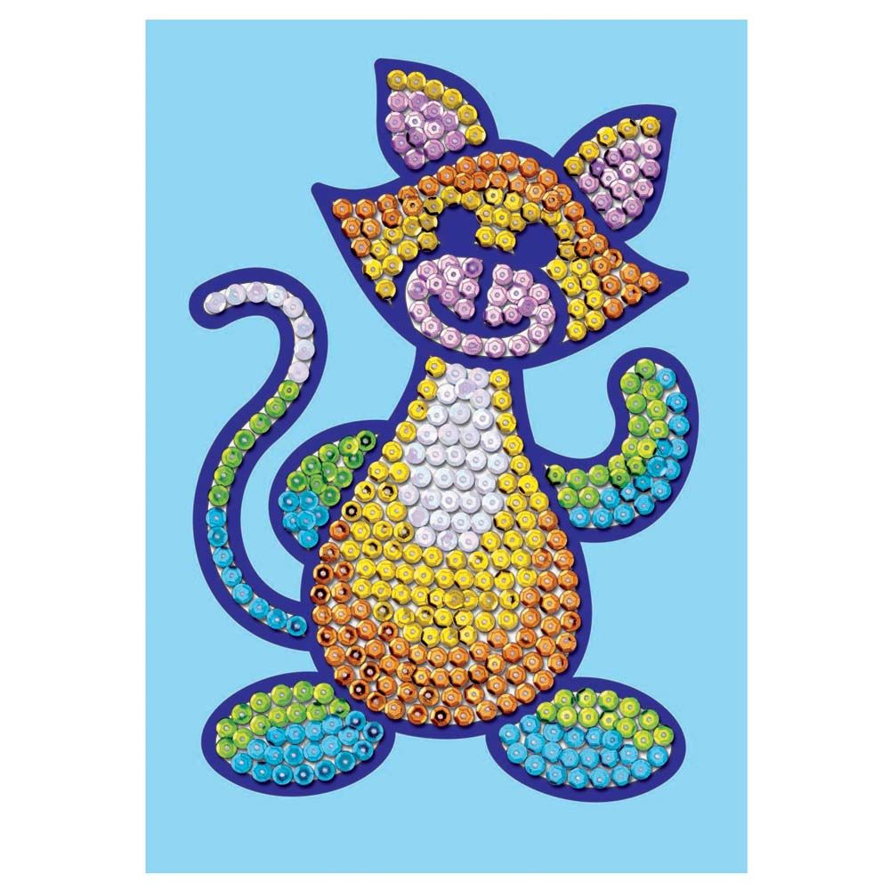 KSG crafts, Изкуство с пайети, Коте