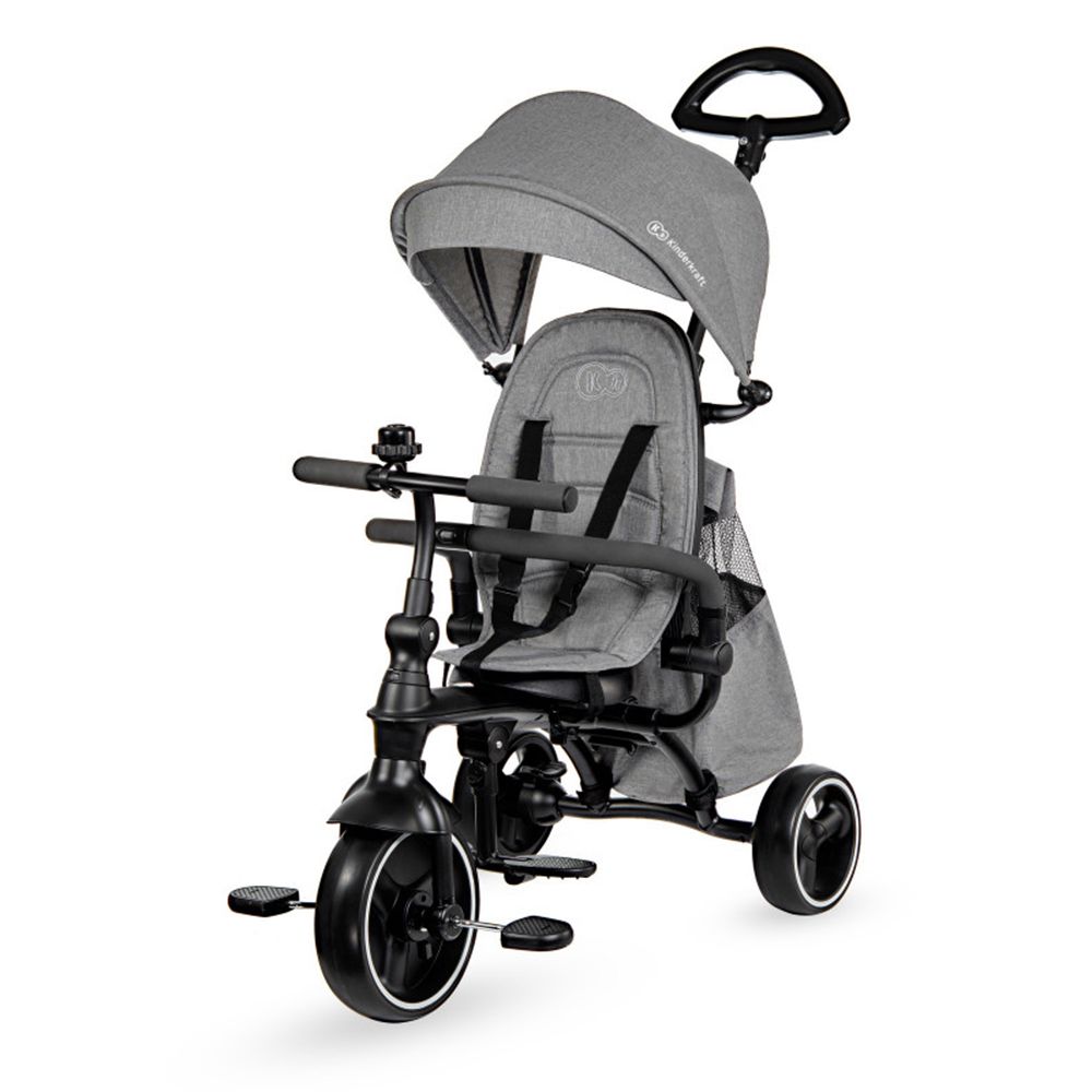 Kinderkraft, Триколка Jazz, 4 в 1, сива