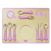 Дървен комплект за сервиране и хранене