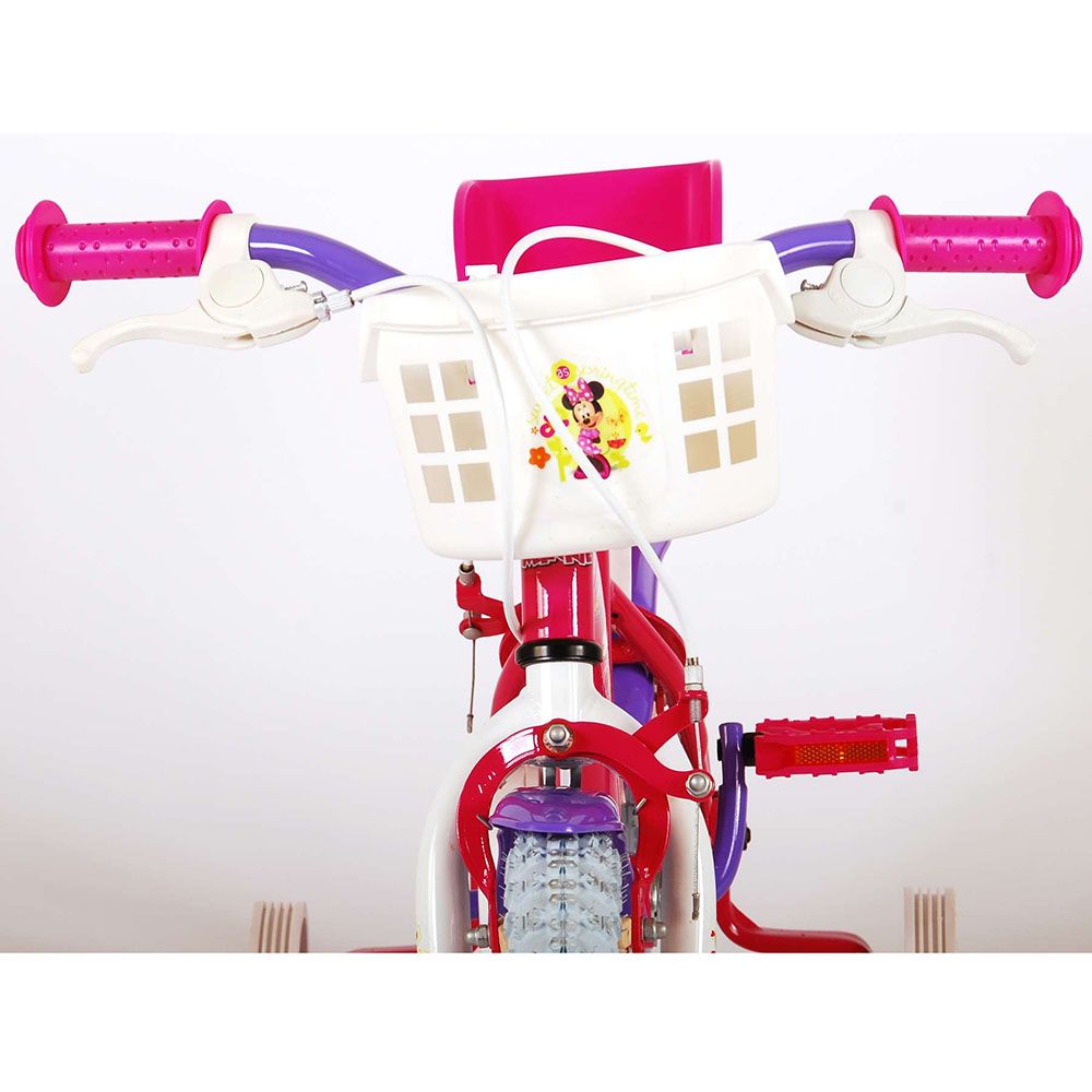 Детски велосипед с помощни колела Disney Minnie, 12 инча