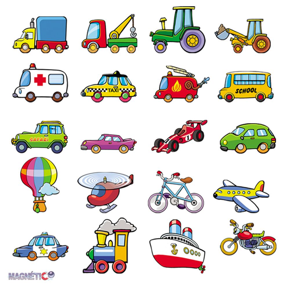 Andreu toys, Магнити Превозни средства