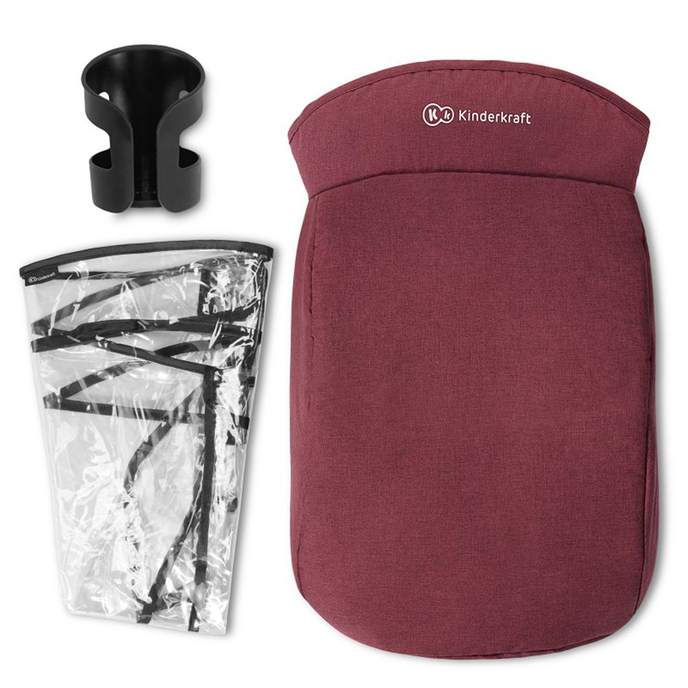 Бебешка количка Grande 2020, червена, 0-15 кг