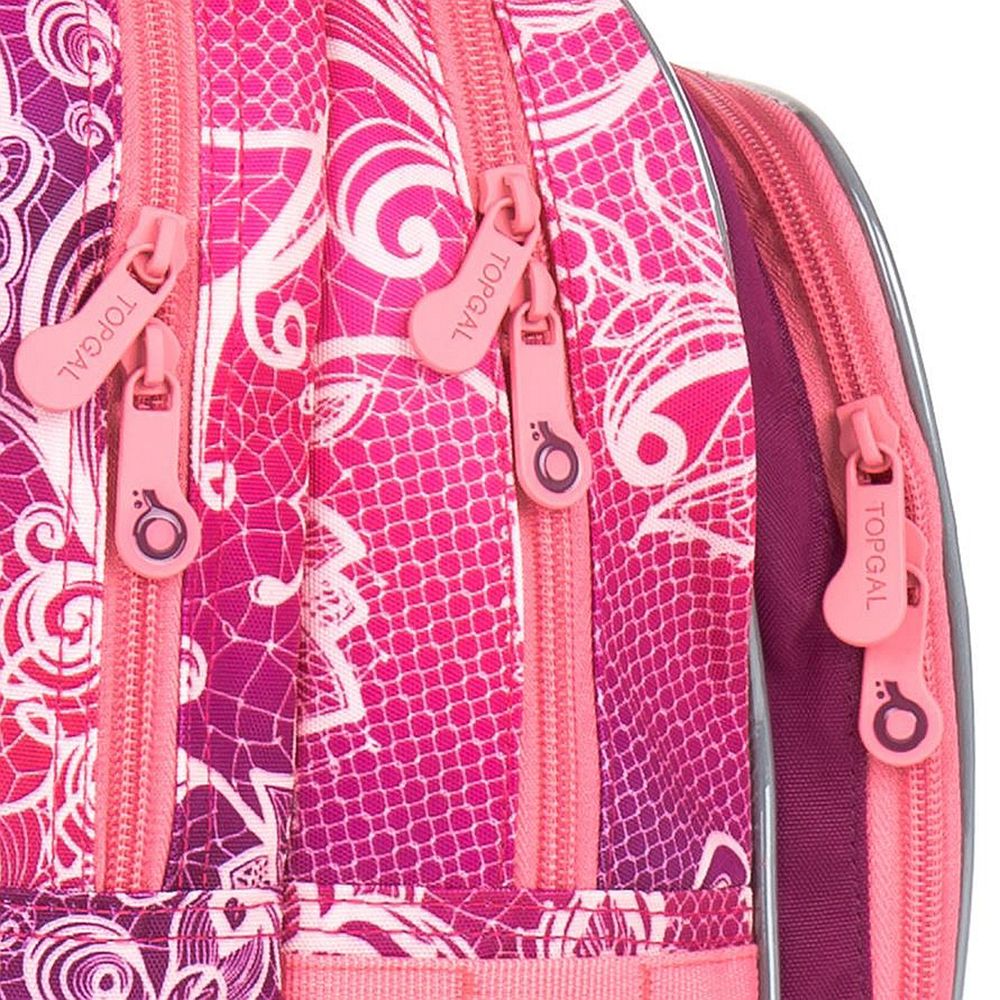 Анатомична ученическа раница, Розови цветя