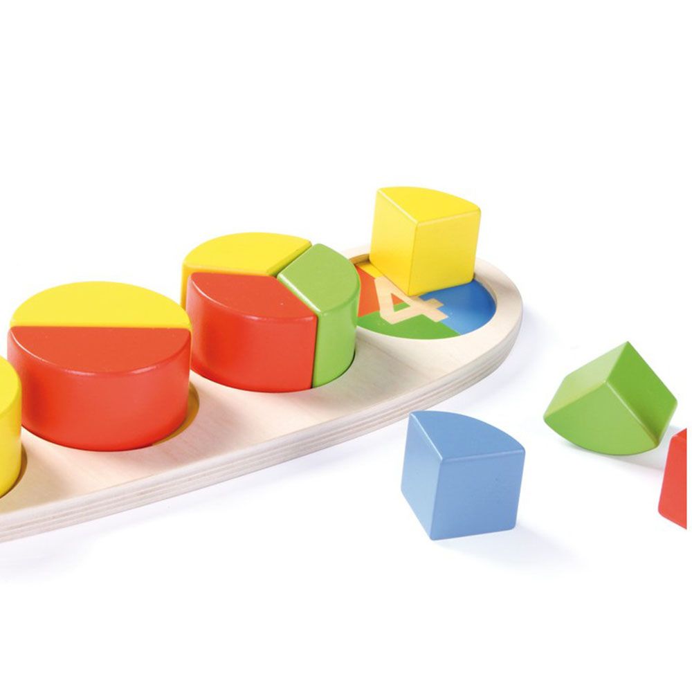 Образователна дъска с кръгове и дроби