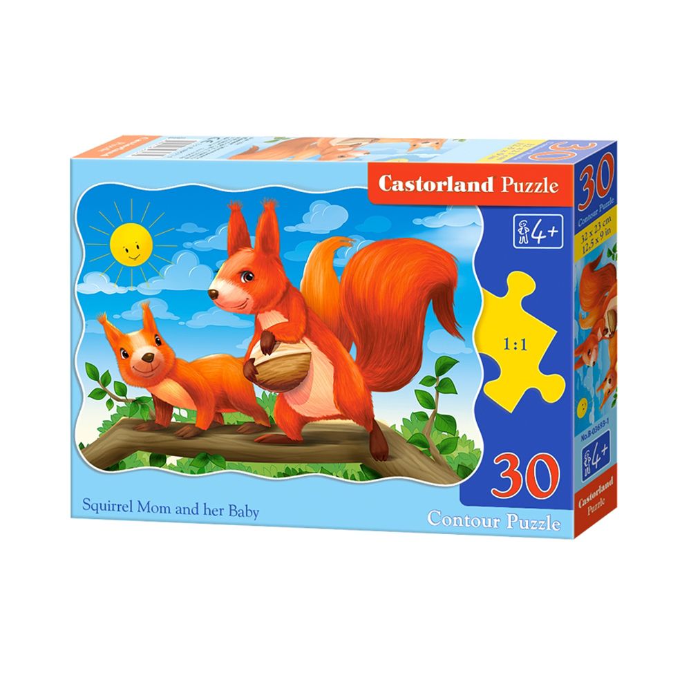 Castorland, Мама и бебе катерички, пъзел 30 части
