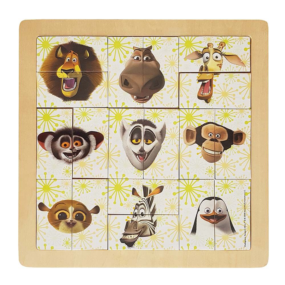 Woodyland, Пъзел глави на животни, Мадагаскар