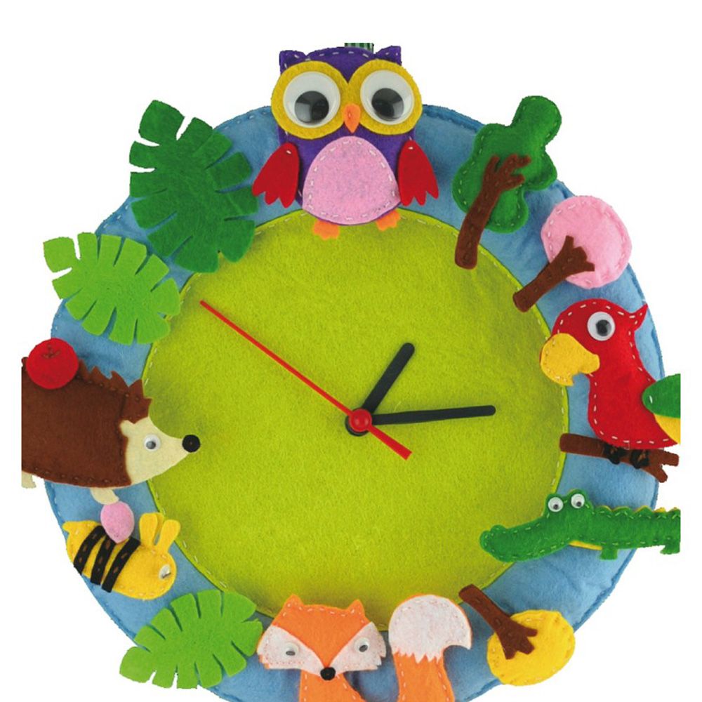 Часовник - комплект за шиене и апликация, Горски свят