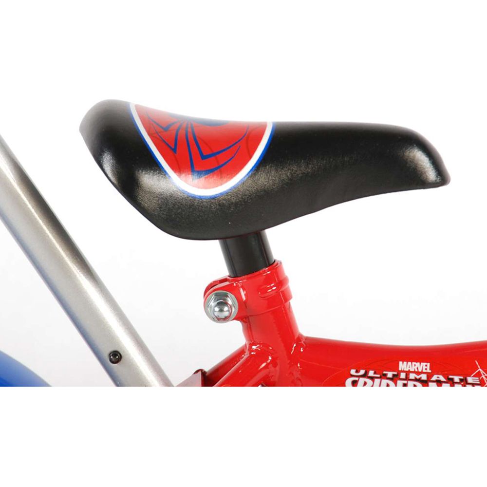 Метален детски велосипед с помощни колела и родителски контрол, Спайдърмен, 10 инча