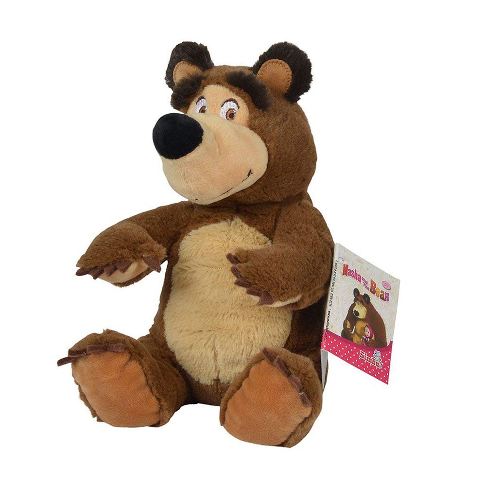 Simba, Плюшен седящ Мечок - 20 см, Маша и Мечокът