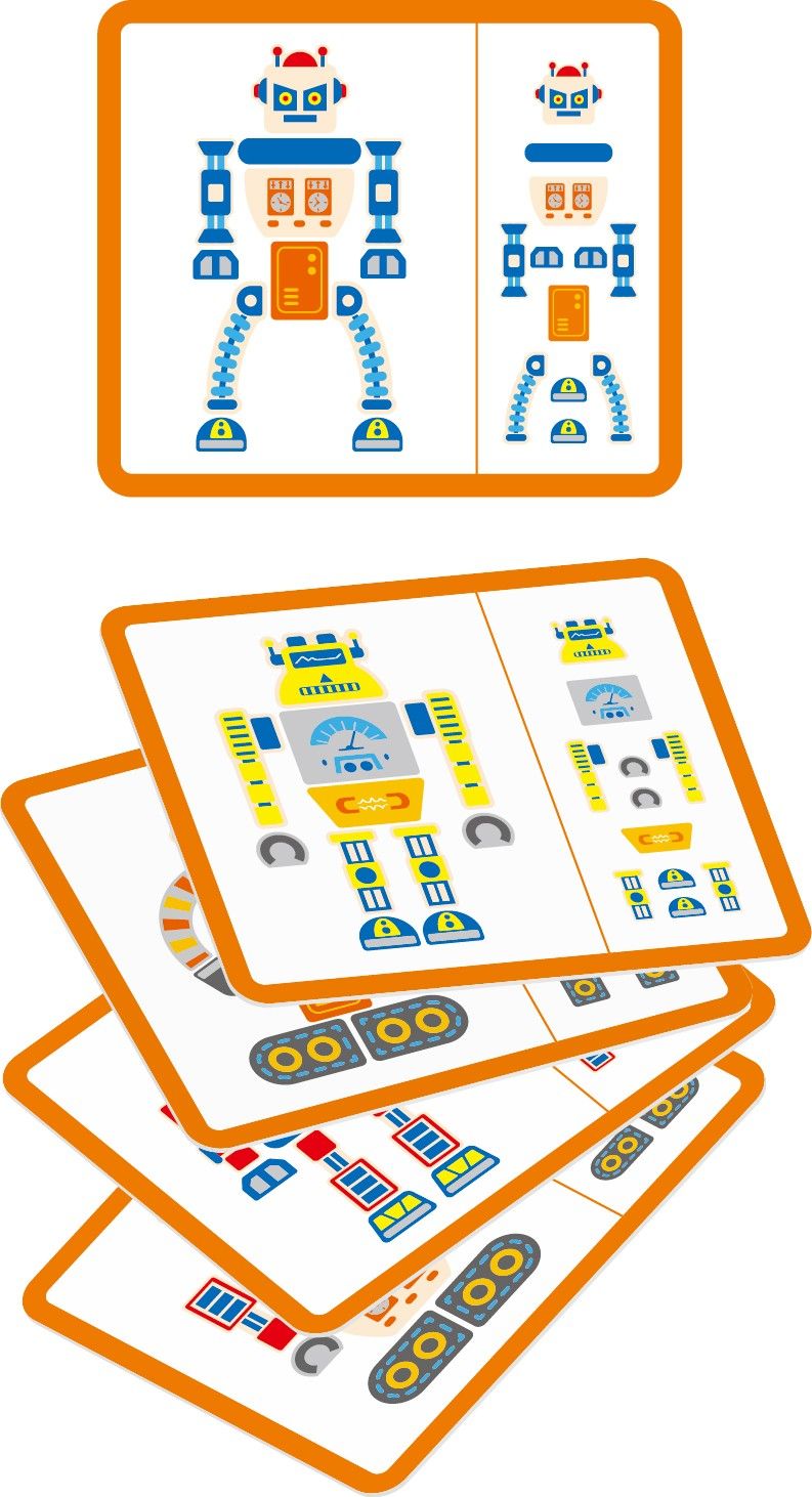 Дъска с чукче и пирони, Роботи