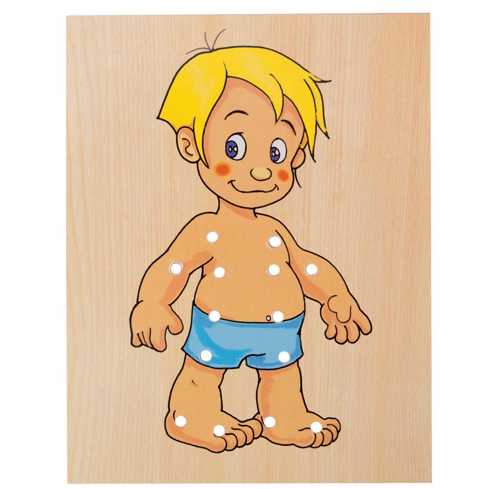 Момче с дрешки за шиене, Боб