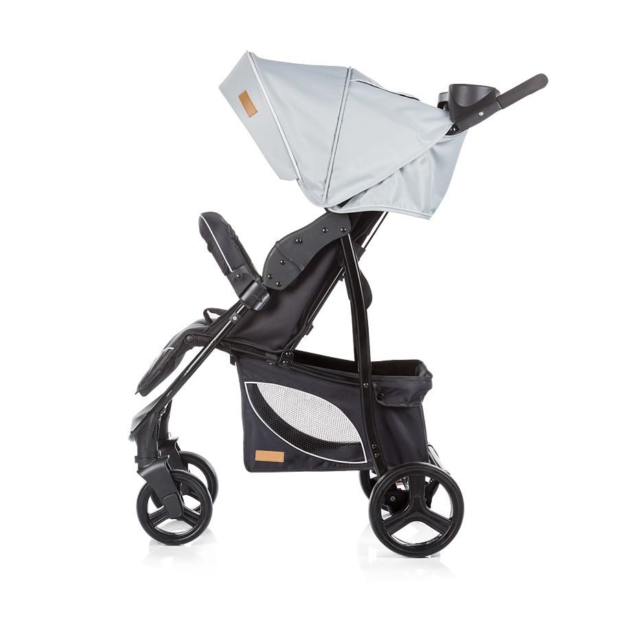 Детска количка със столче Пасо, сива,