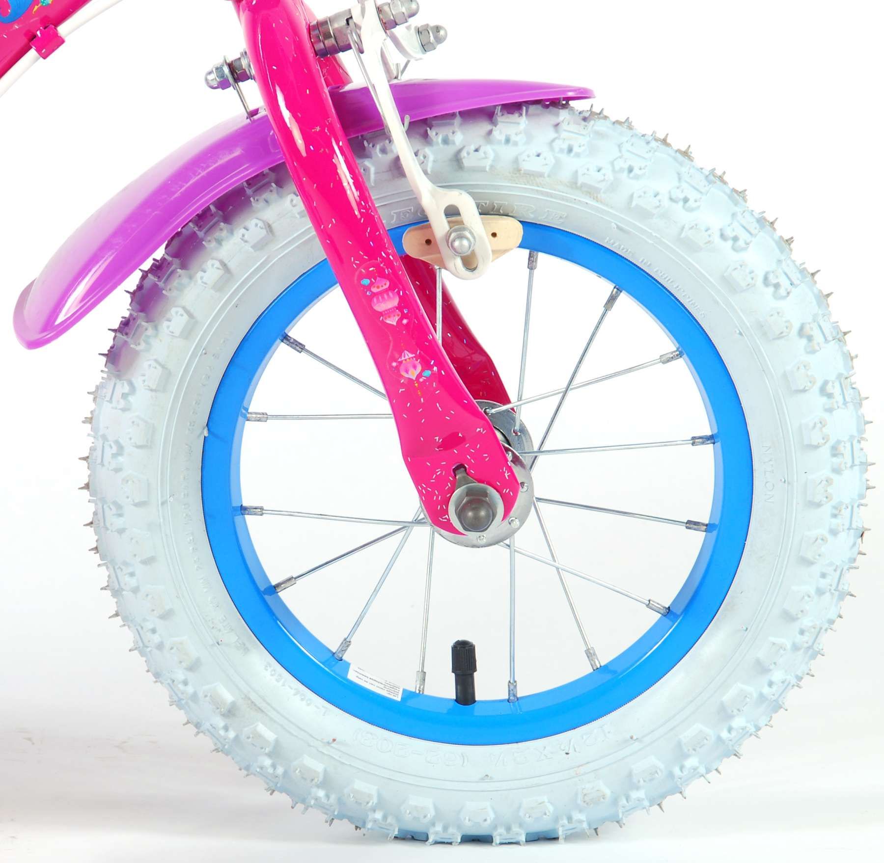 Детски велосипед, Shimmer & Shine, с помощни колела, 12 инча