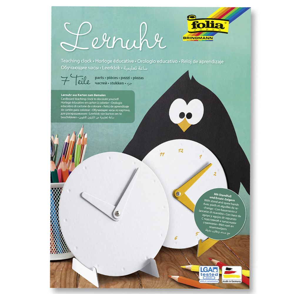 Folia Bringmann, Обучителен комплект за оцветяване, Направи сам часовник