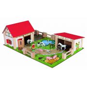Дървена ферма с животни, 25 части