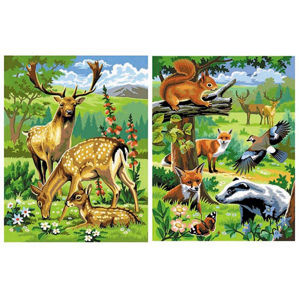 KSG crafts, Рисуване по номера, Диви животни, с две картини