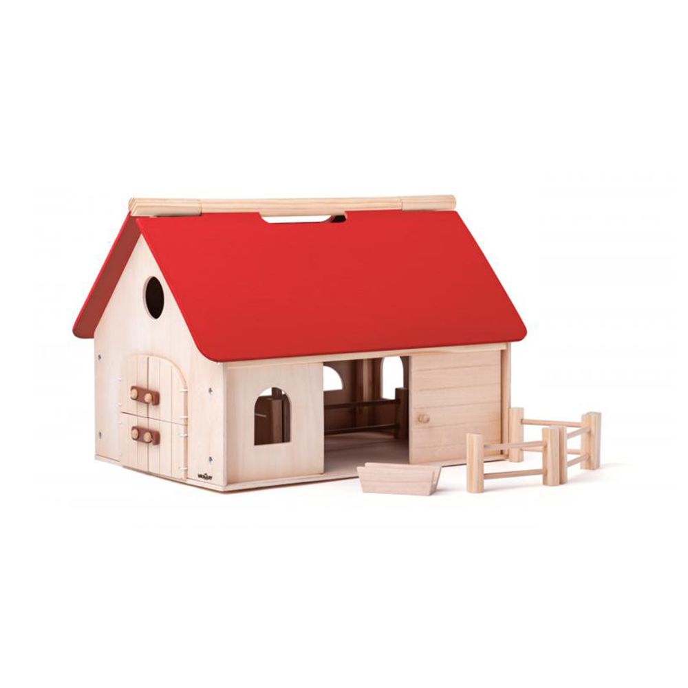 Дървена ферма с животни и трактор SIKU, Романо