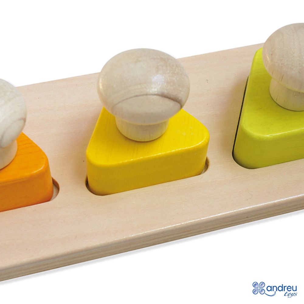 Обучаващ пъзел с триъгълници и големи дръжки