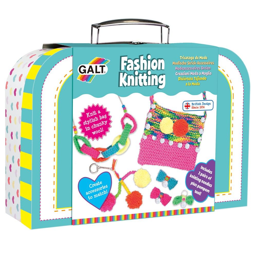 Galt Toys, Първи стъпки в плетенето, Модерна чанта с аксесоари