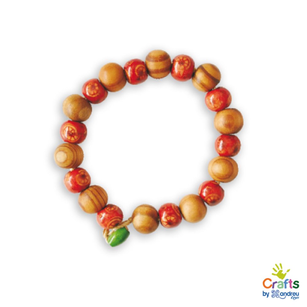 Направи сама 7 гривни с дървени мъниста