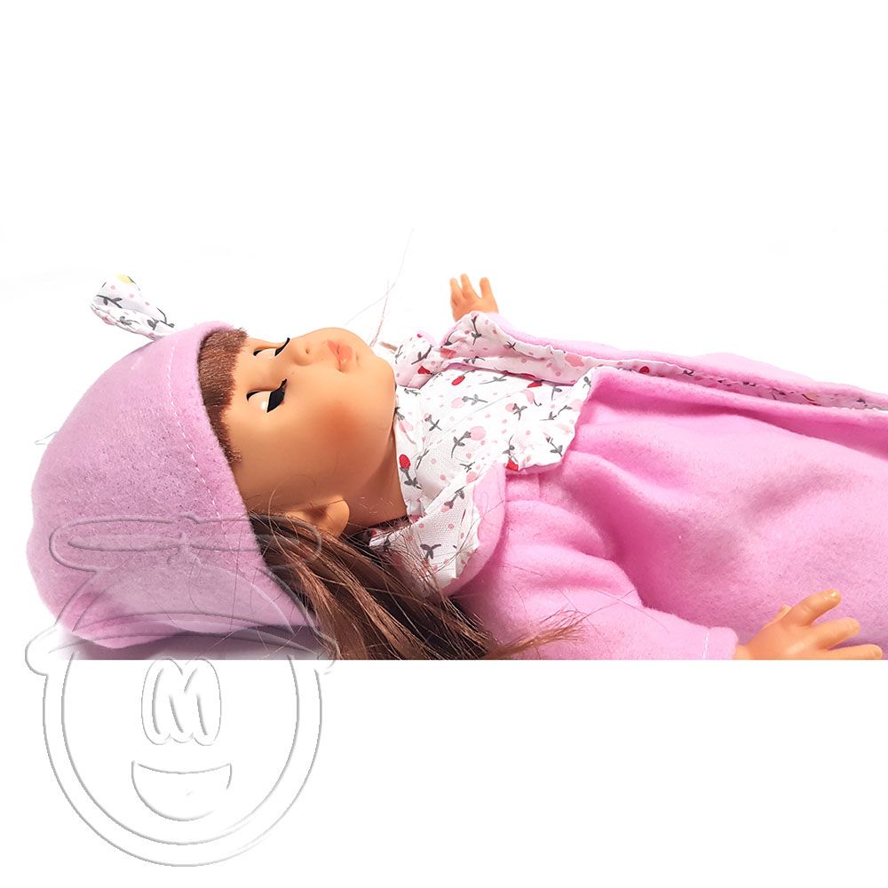 Кукла Рина с розово палто, говори на български език