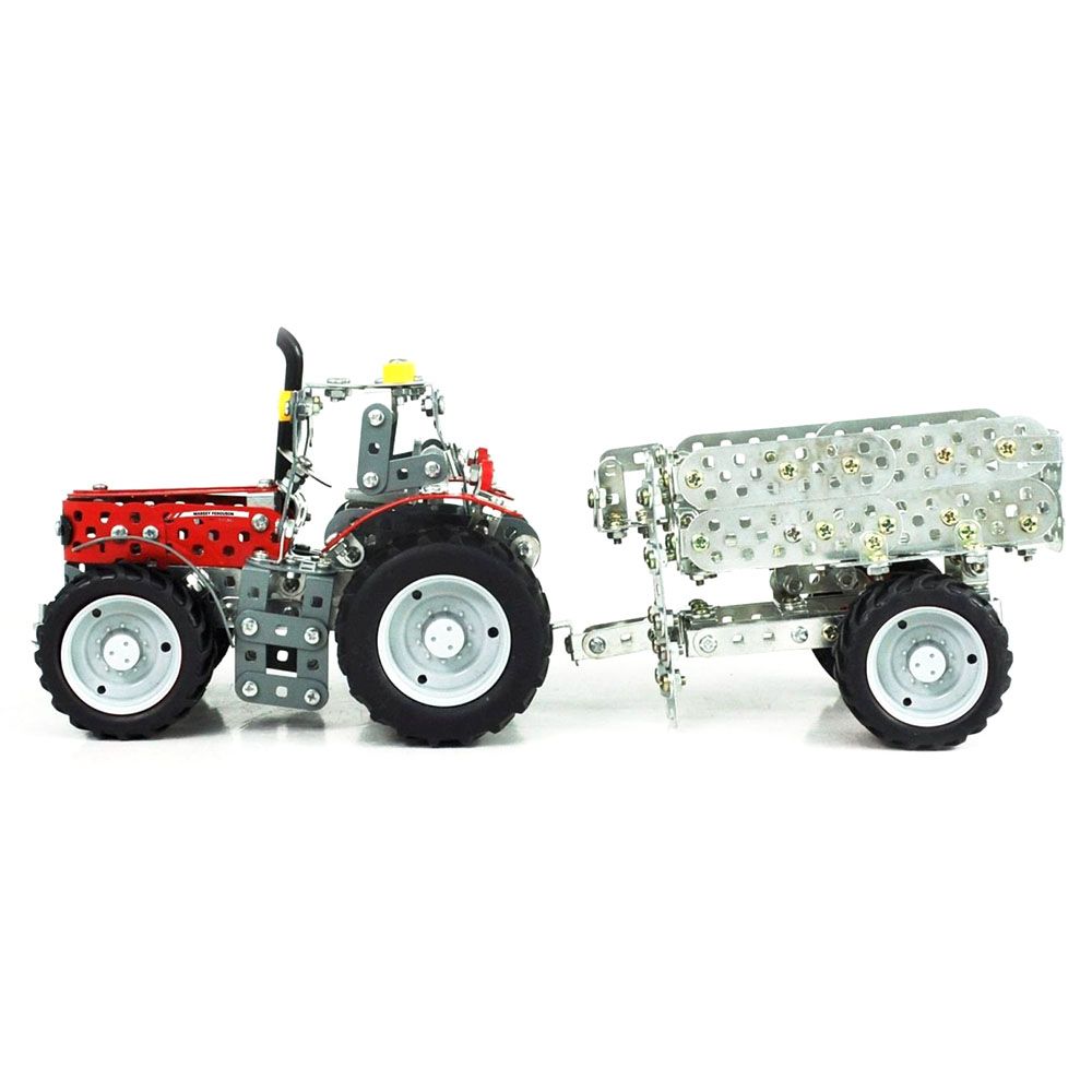 Метален конструктор, Трактор  FENDT 313 Vario с ремарке