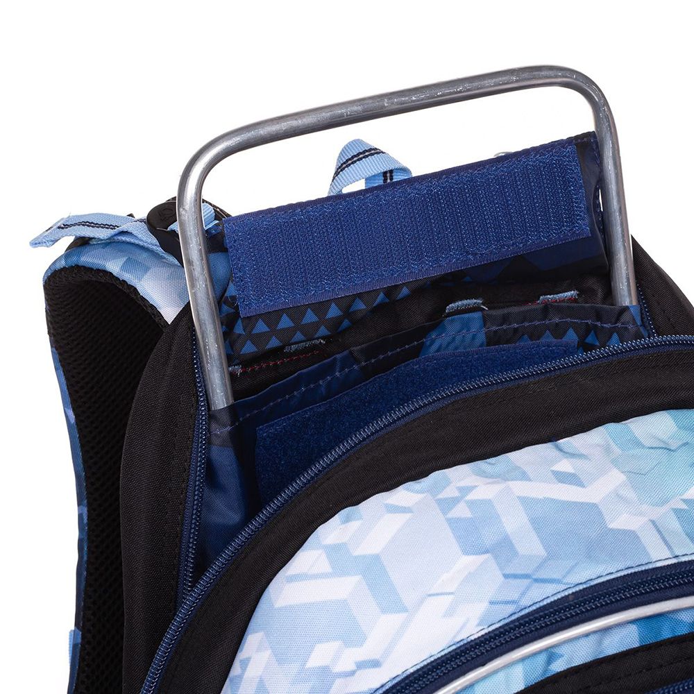 Анатомична ученическа раница, Квадратно синьо