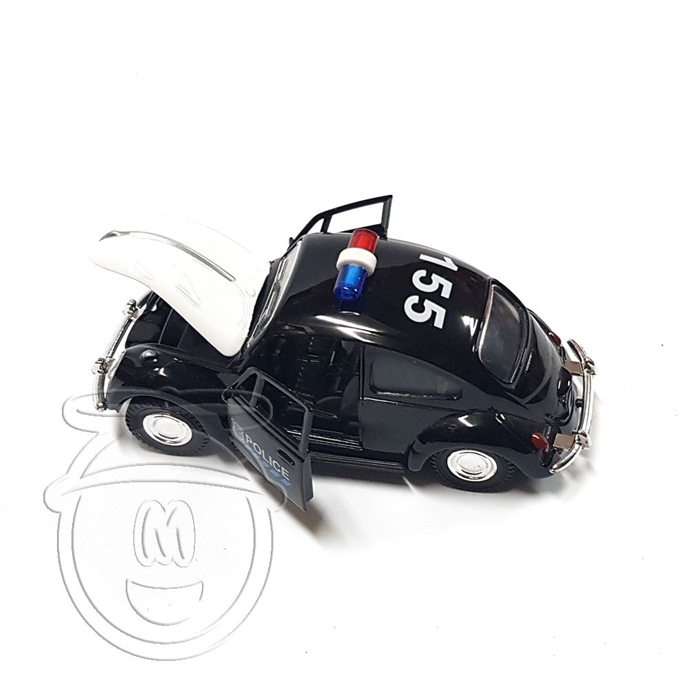 Метална кола Old VW Volkswagen Beetle, police car
