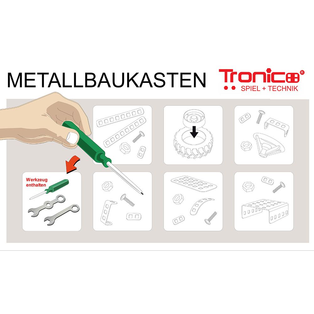 Метален конструктор, Пожарни камиони, 7 в 1