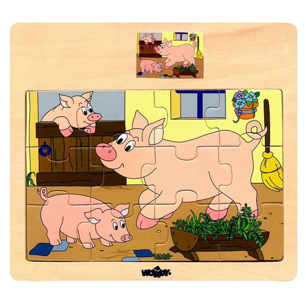 Woodyland, Дървен пъзел, Прасенца