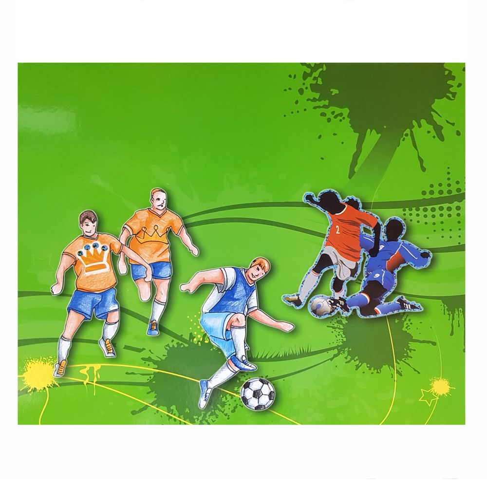 Книжка за рисуване със стикери и шаблони, Футболисти