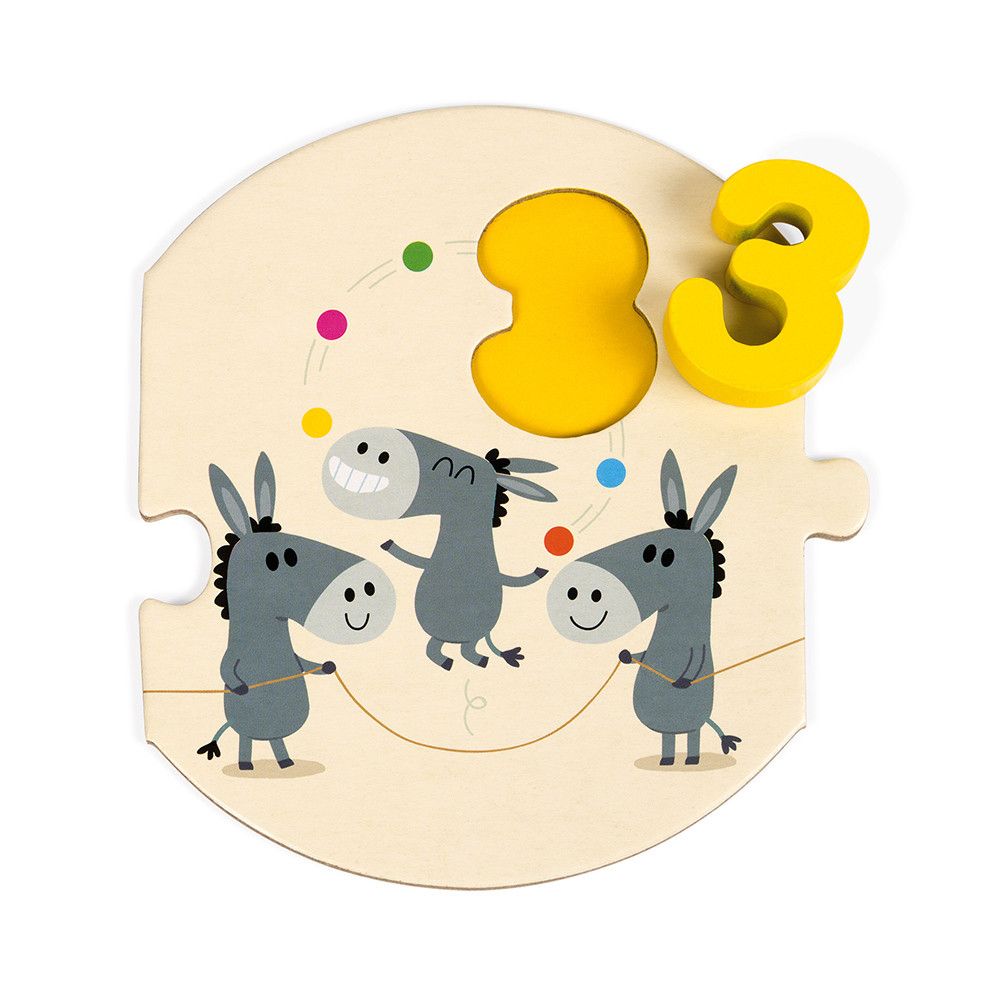 Гигантски пъзел с дървени цифри, Научи се да броиш