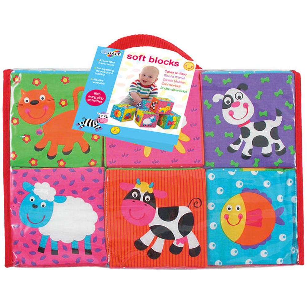 Galt Toys, Меки бебешки кубчета, Животни