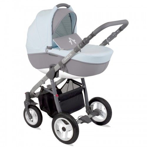 Комбинирана количка Pro 2 в 1 еко кожа, Amelis, скай