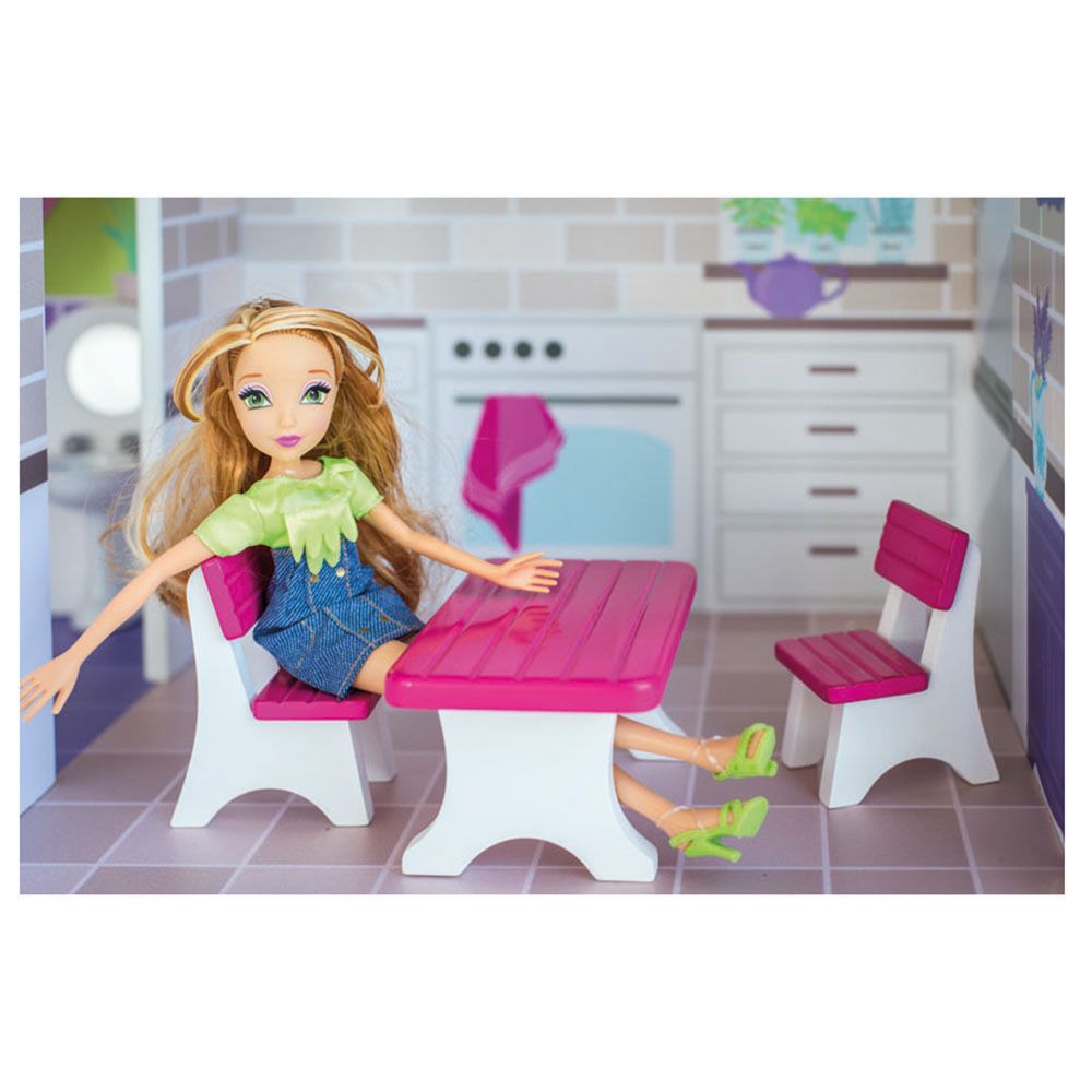 Голяма къща за кукли с обзавеждане, Прованс