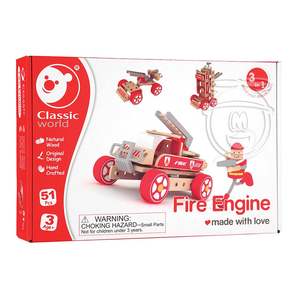 Дървен конструктор, Пожарникарска кола