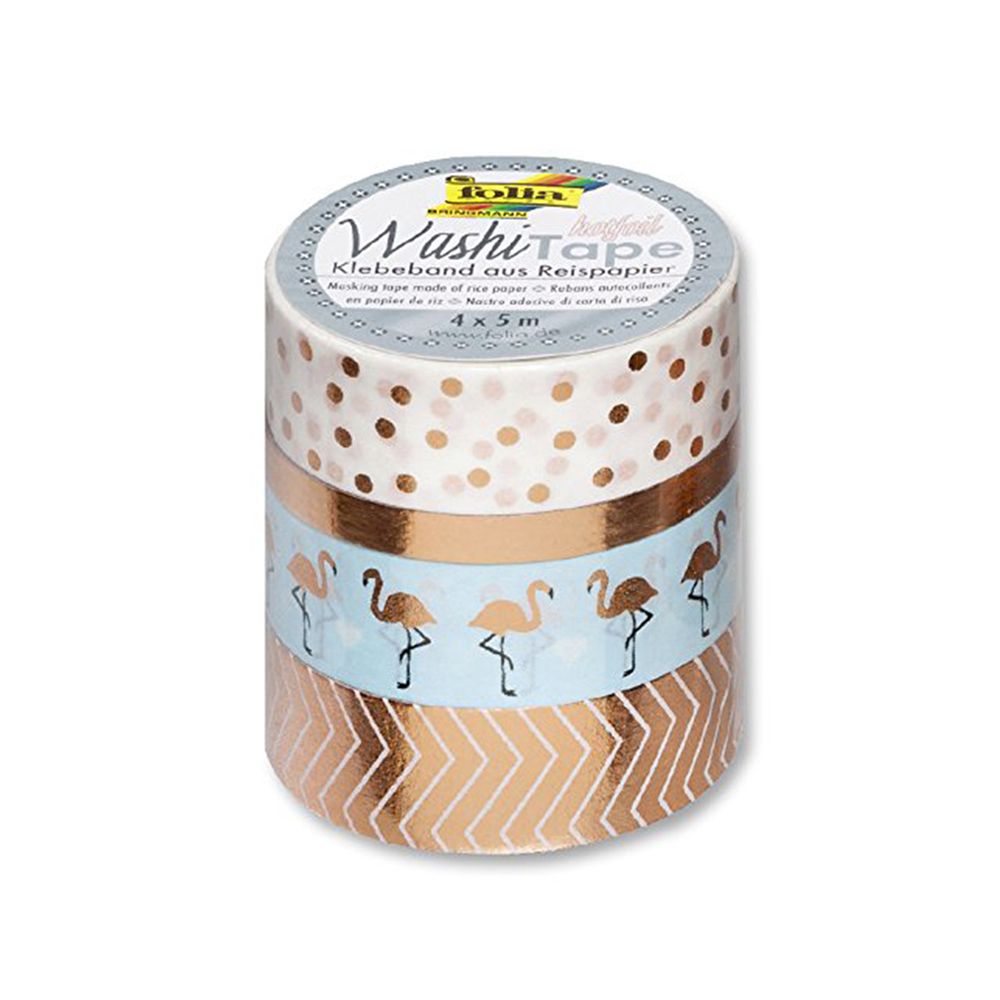 Folia Bringmann, Декоративно тиксо със златен печат, Фламинго