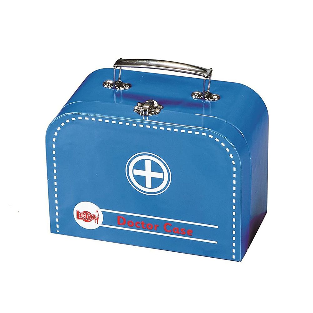 Докторски комплект в куфар, син