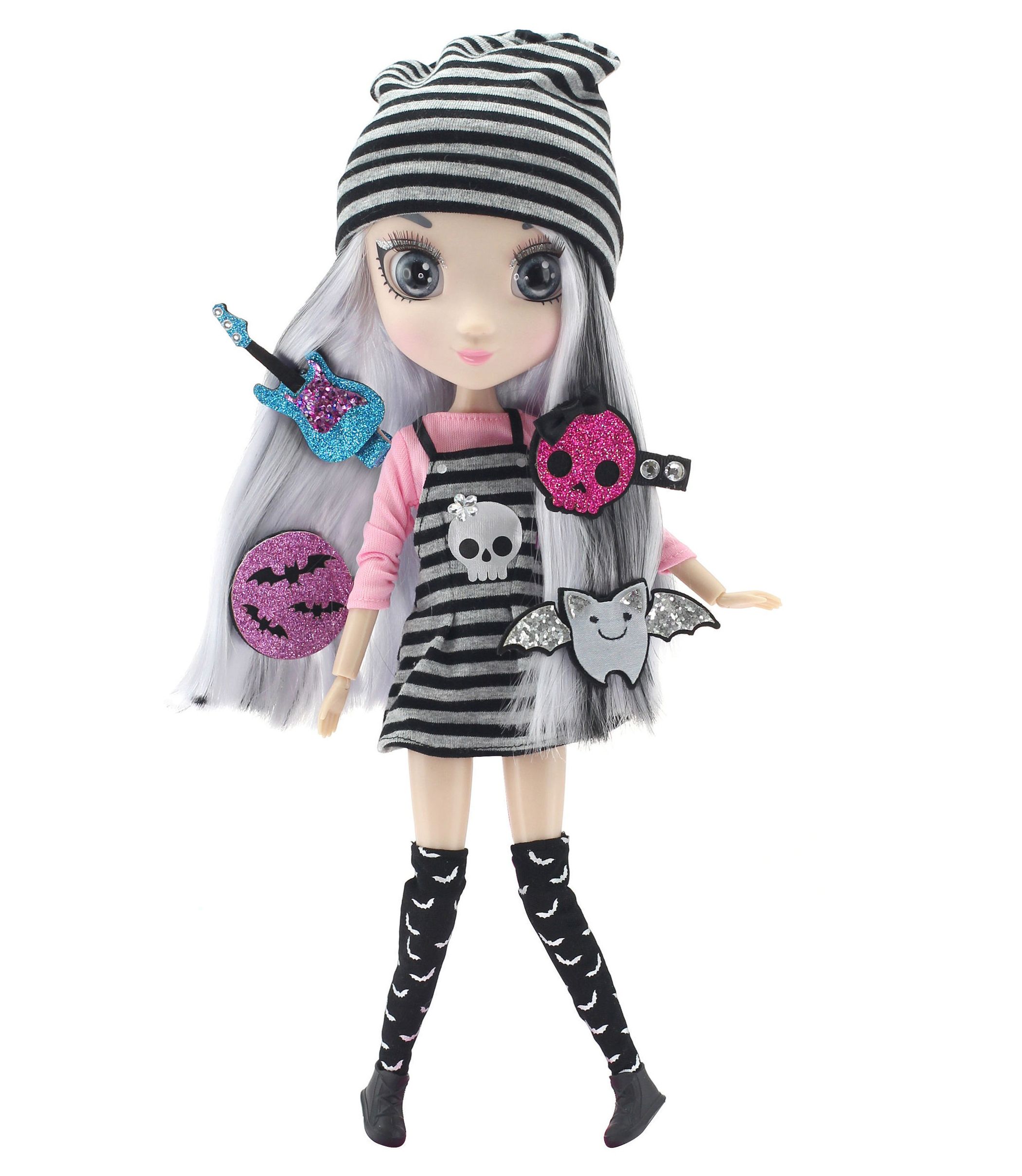 Shibajuku Girls, Кукла Йоко, с четири аксесоара за коса, 33 см, Hunter products