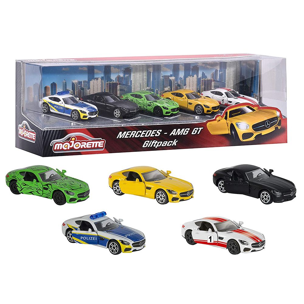 Majorette, Комплект Mercedes AMG автомобили, 5 броя
