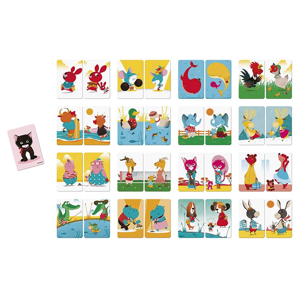 Janod, Карти за игра, Семейства животни