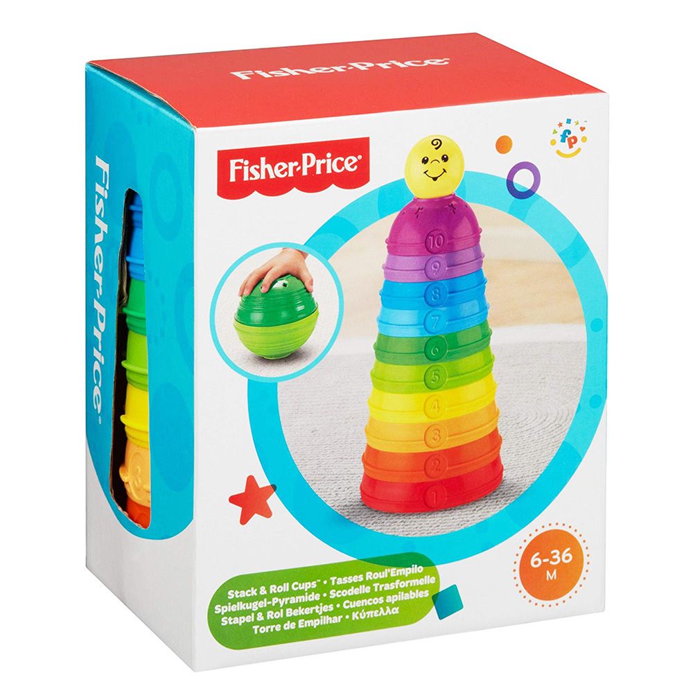 Пирамида от цветни чашки